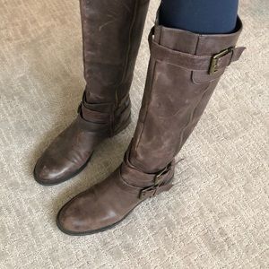 Enzo Angiolini Distressed Riding Boot